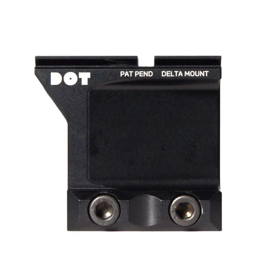 DOT Delta ACRO Mount | 2.26" Extra-High Riser to See Over Lasers | Fits ACRO P-1 & P-2 Optics