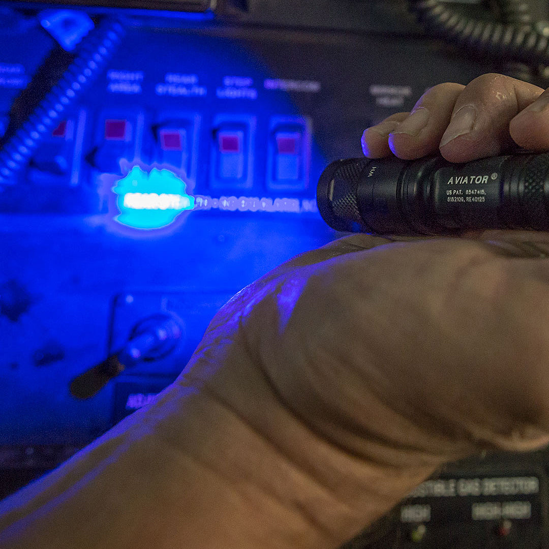 SureFire Aviator | Dual-Output (White + Color LED) Flashlight | High Strength Multi-Spectrum EDC Light