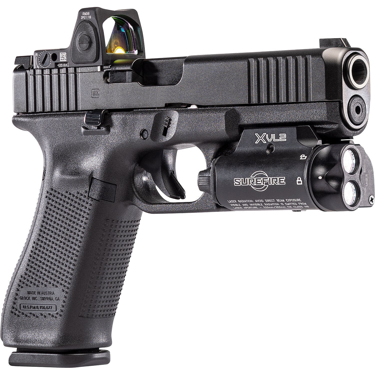 SureFire XVL2 | WeaponLight & Laser | w/ 177ft Reach, 840 Candela & 400 Lumen