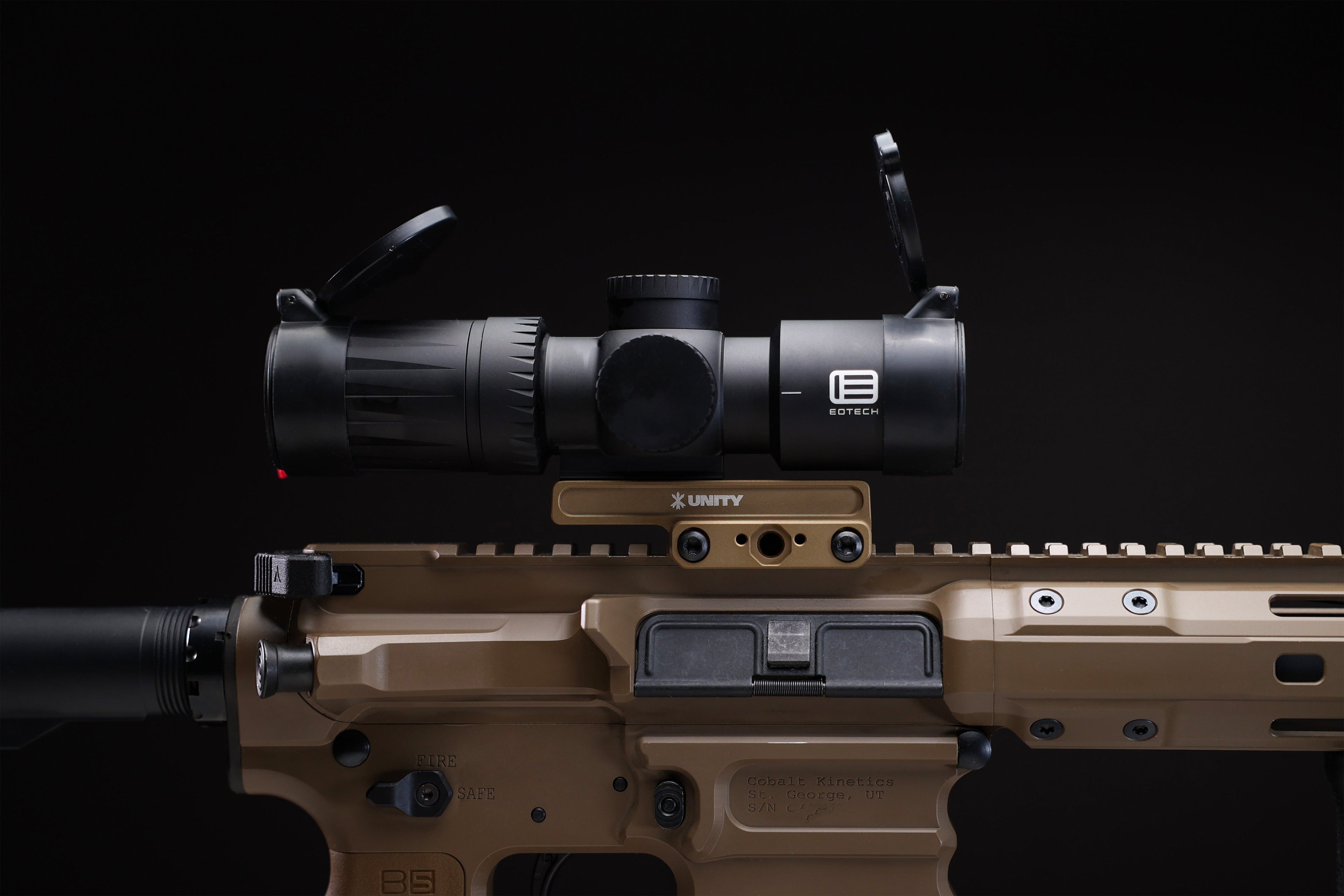 Unity Tactical FAST Kickr | Lightweight Heads-Up Mount for Vudu & VCOG Scopes | Made in USA