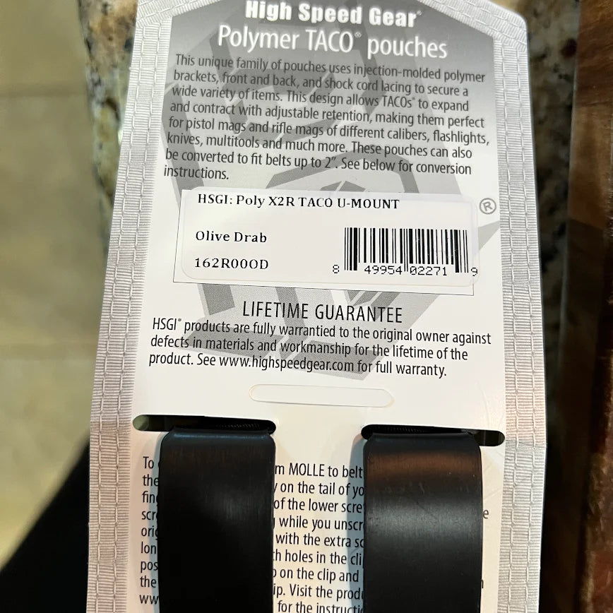 HSGI Polymer X2R TACO Rifle Pouch | Universal Fit for AR & AK Mags | MOLLE Compatible